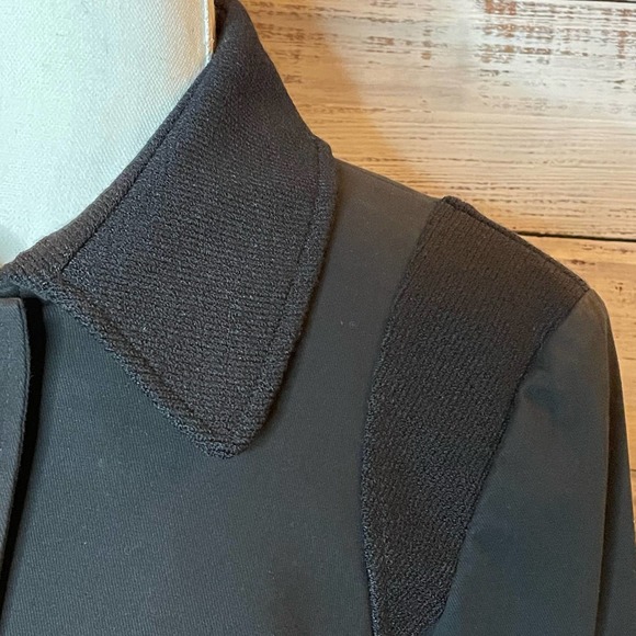 St. John Sport Woman's Black Button Up Military Peacoat Blazer Size Small - Picture 4 of 9